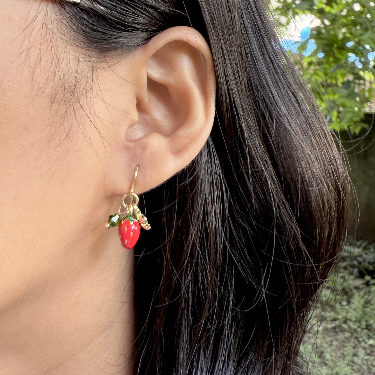 Strawberry earrings