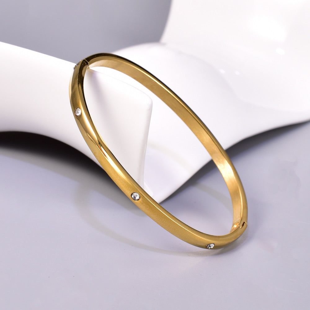 Plain stone bangle