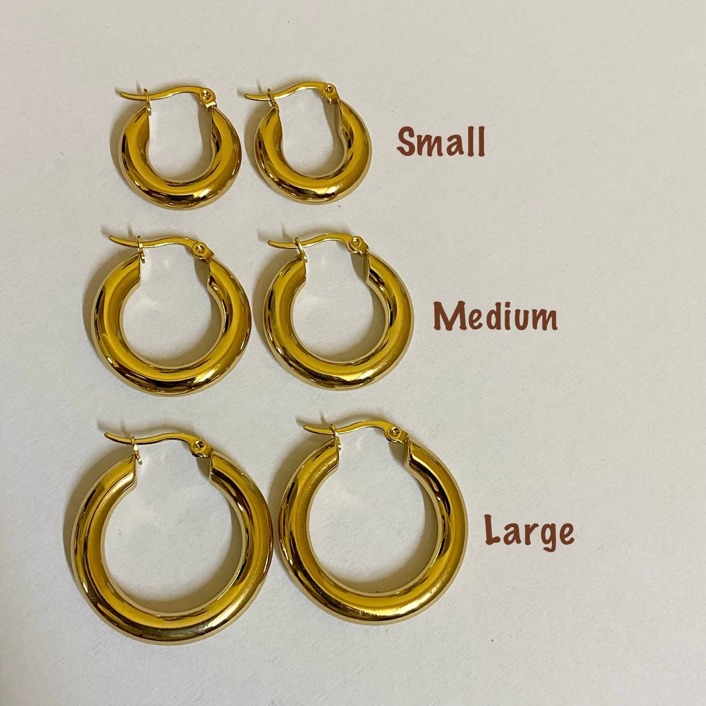 Classic Golden hoops