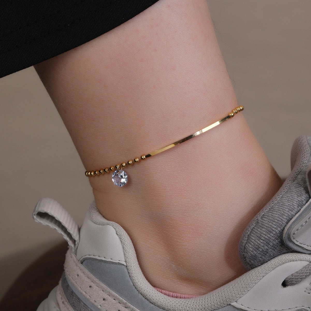 Diamond drop anklet(1 piece)