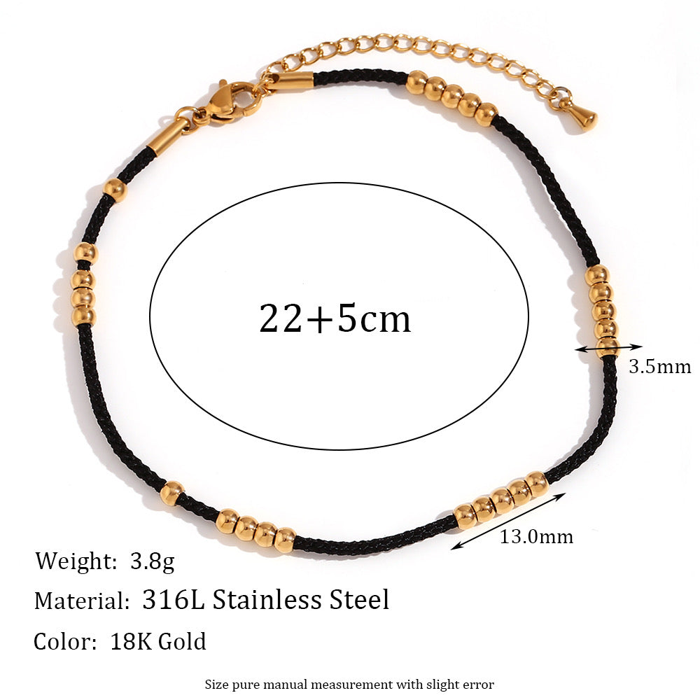 Nazar bead anklet