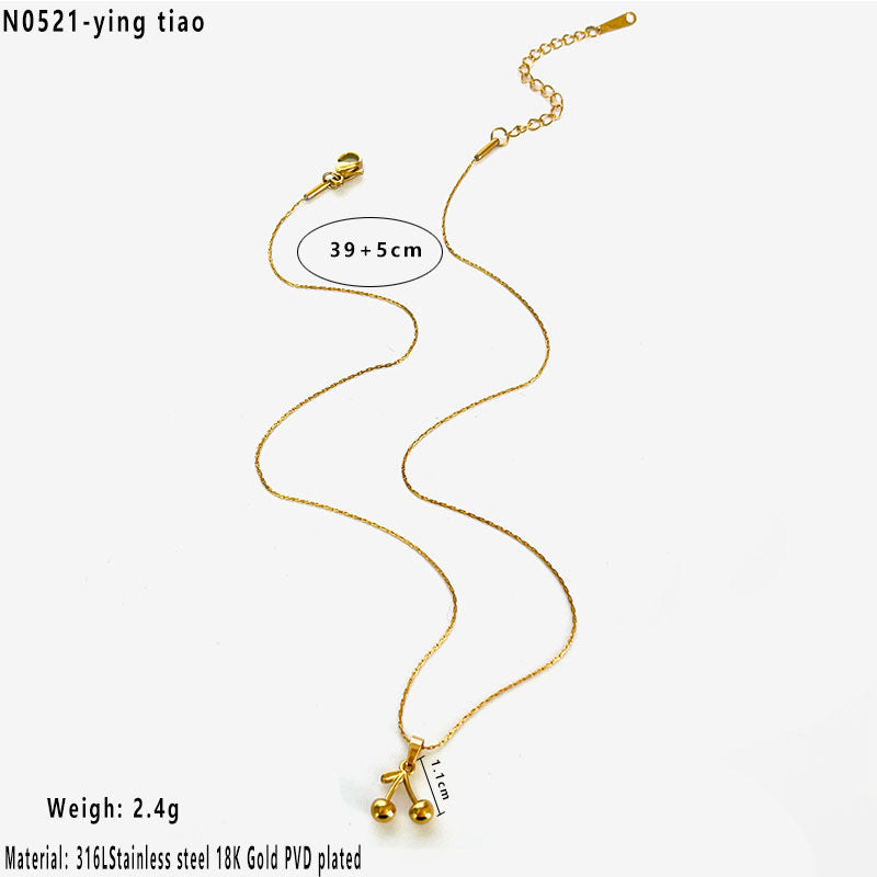 Golden Cherry necklace