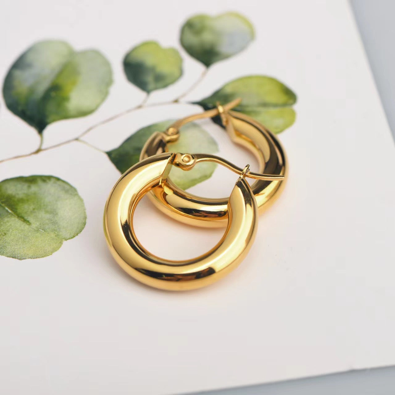 Classic Golden hoops