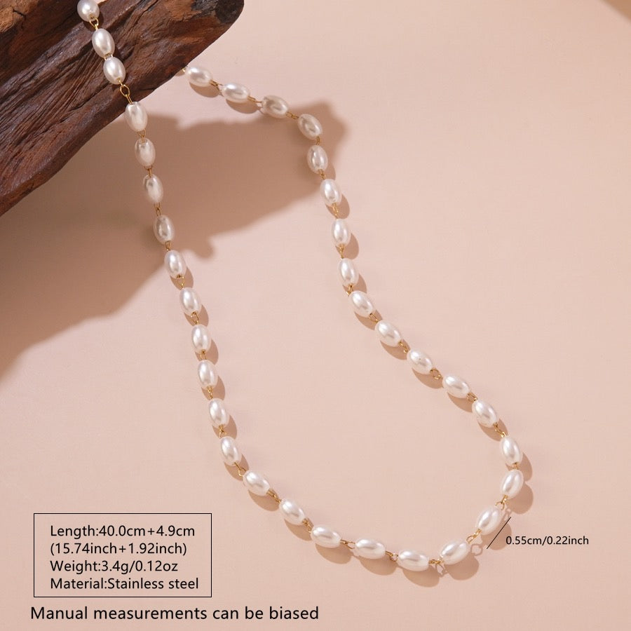 Pearl beaded chain