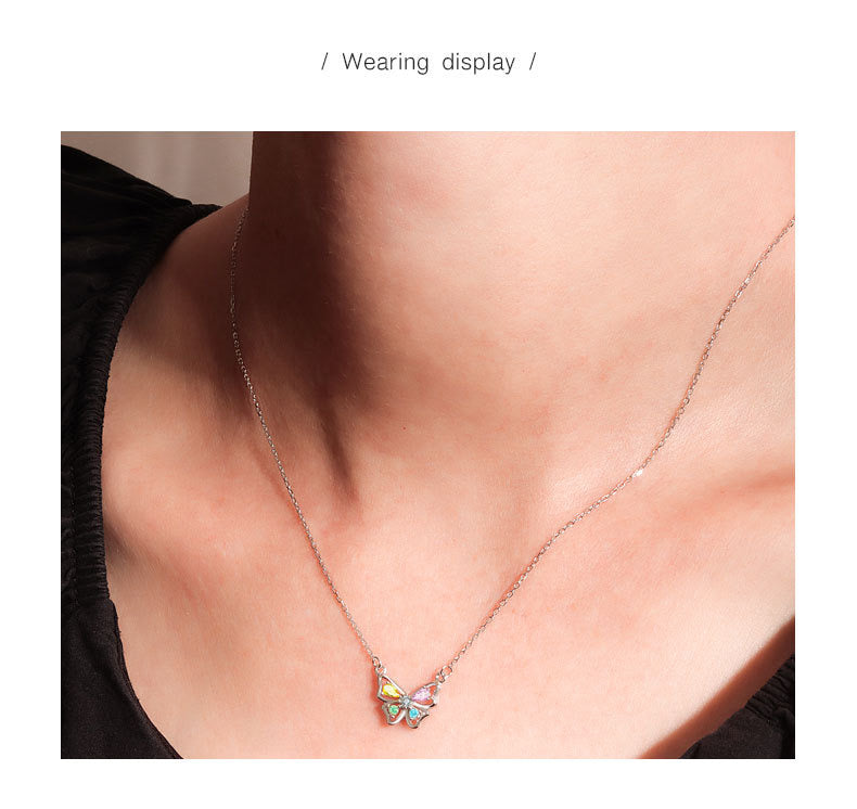 Butterfly necklace (S925)