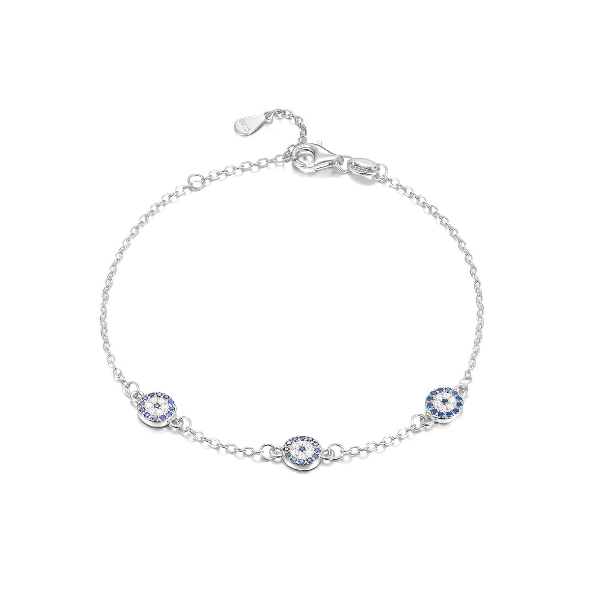 Evil eye bracelet (S925)