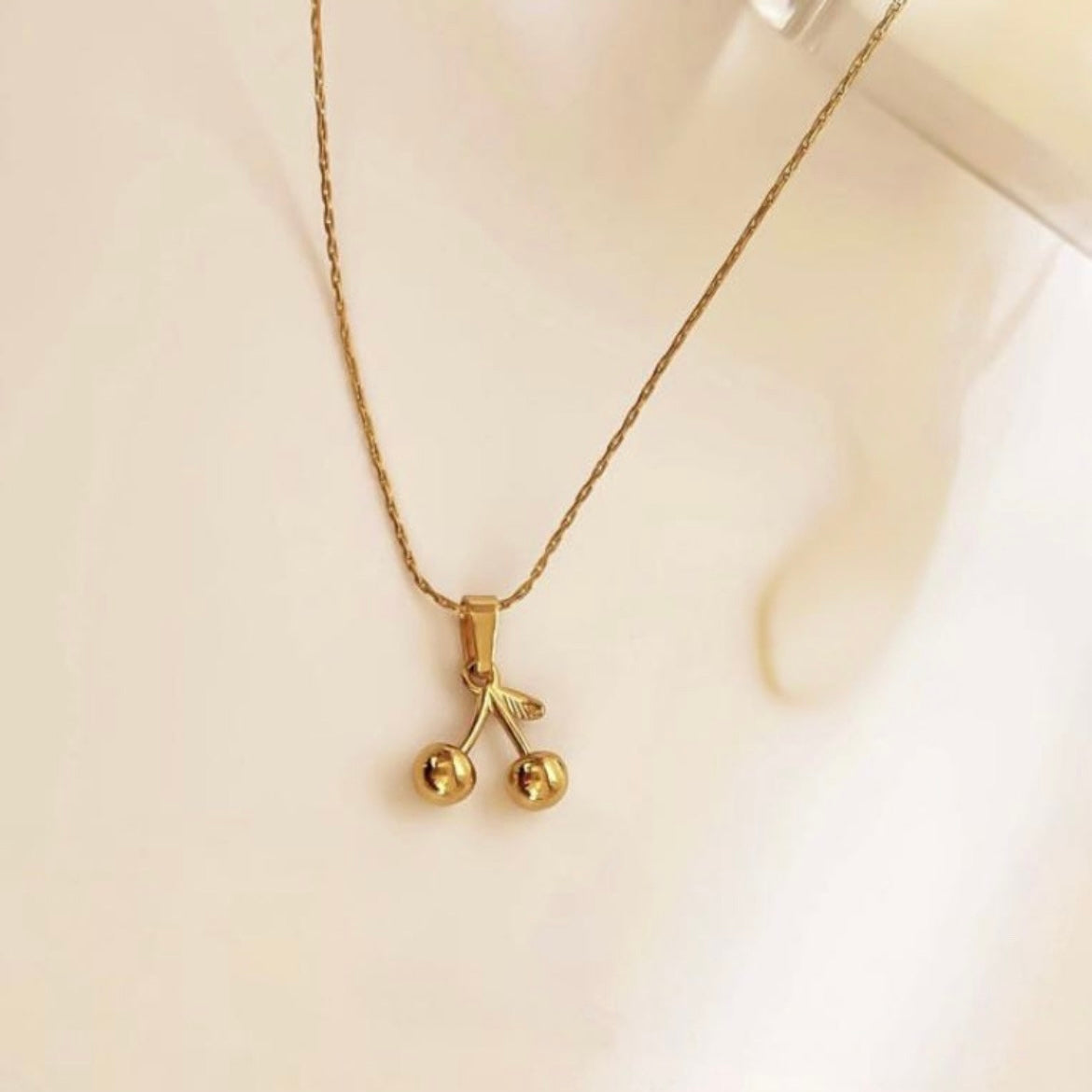 Golden Cherry necklace