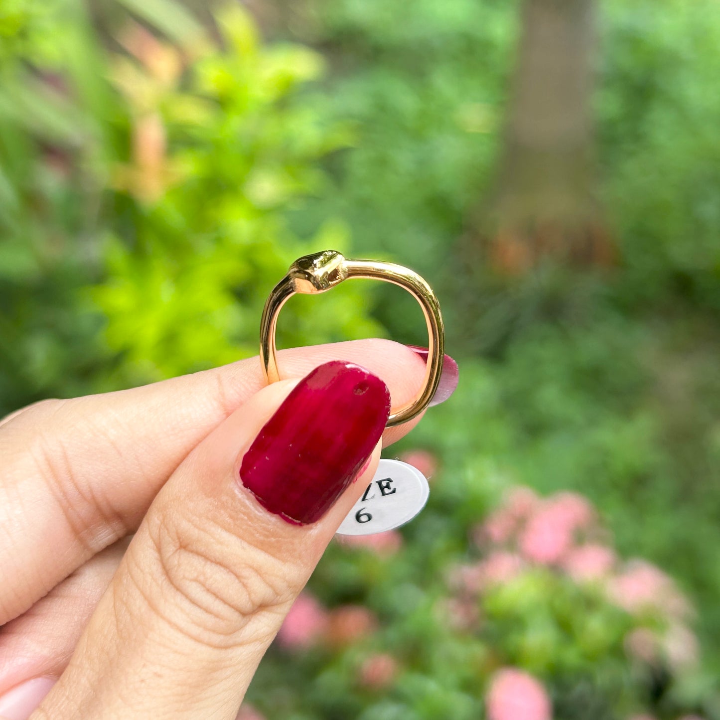 Square heart ring