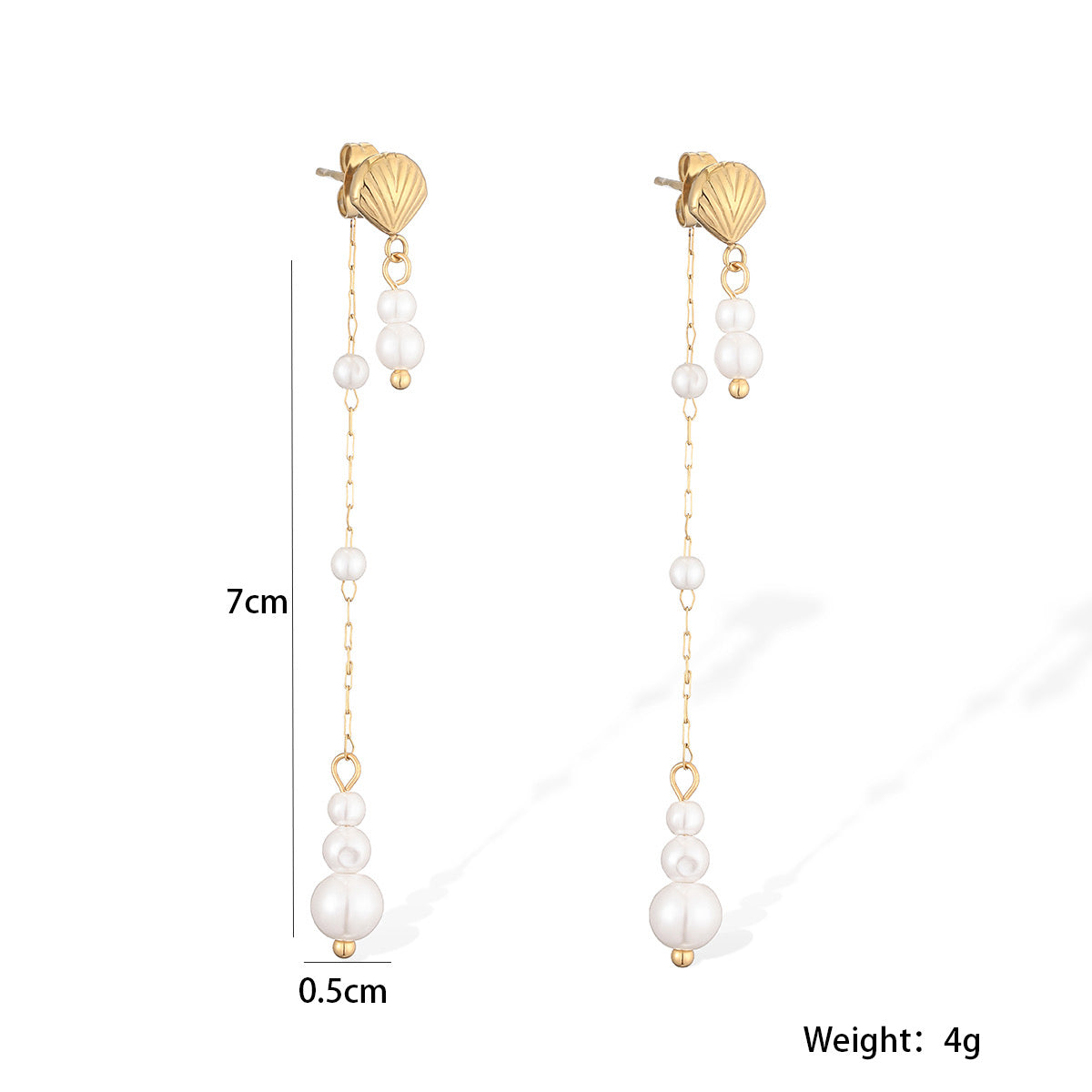 2in1 shell pearl drop