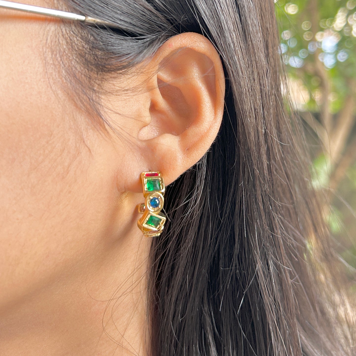 Multi coloured hoops