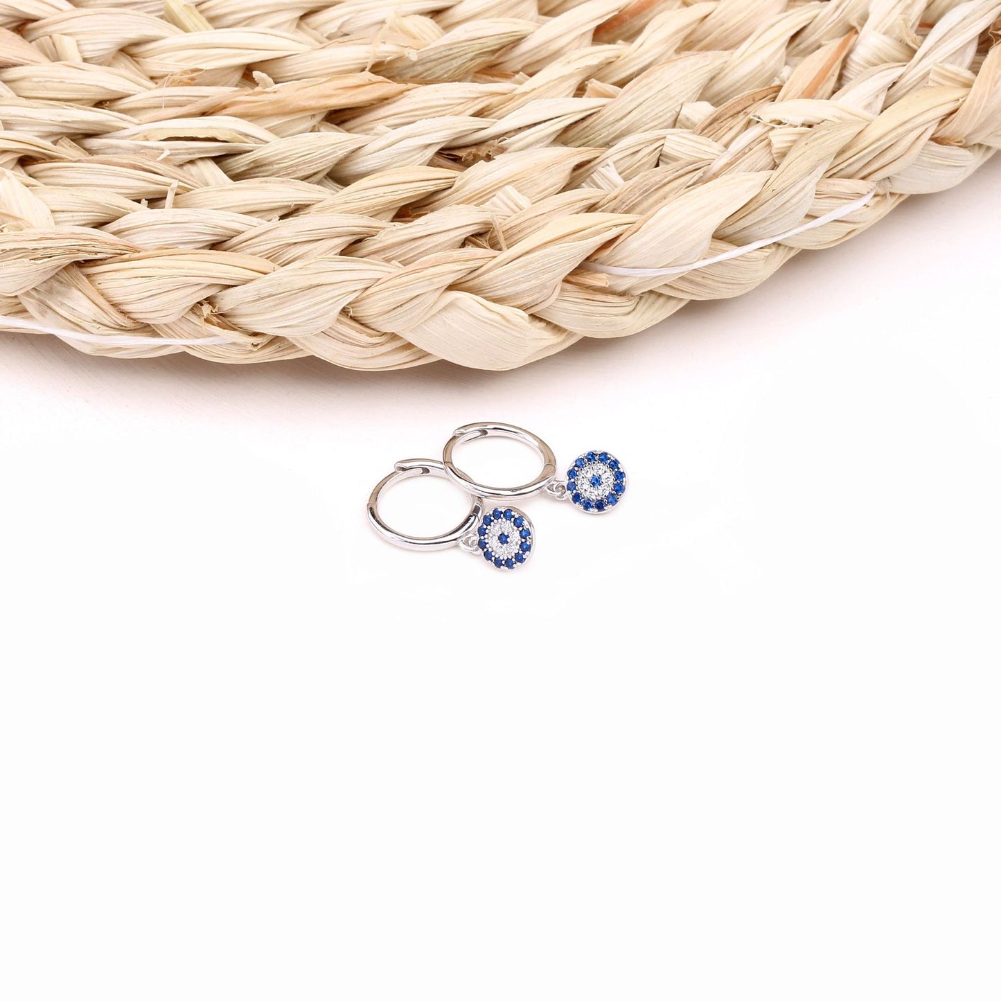 Evil eye earrings (S925)