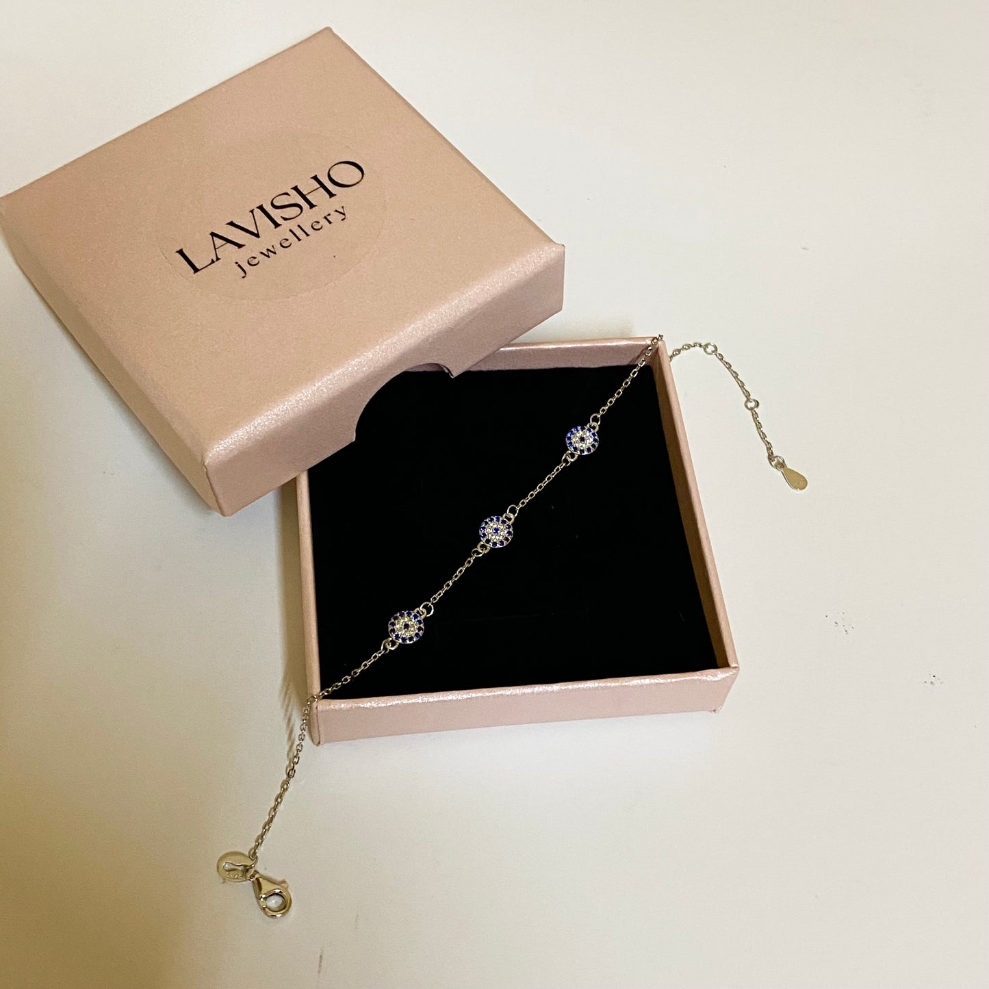 Evil eye bracelet (S925)