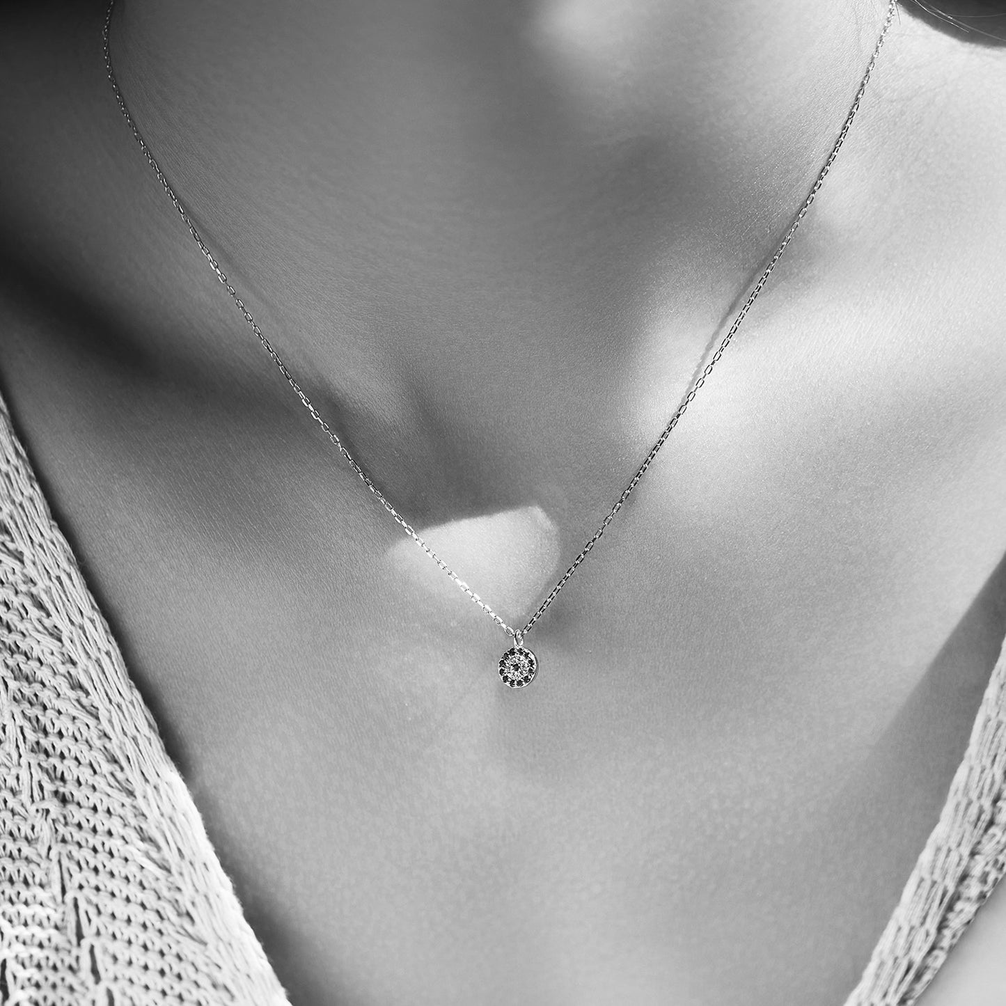 Tiny evileye necklace (S925)