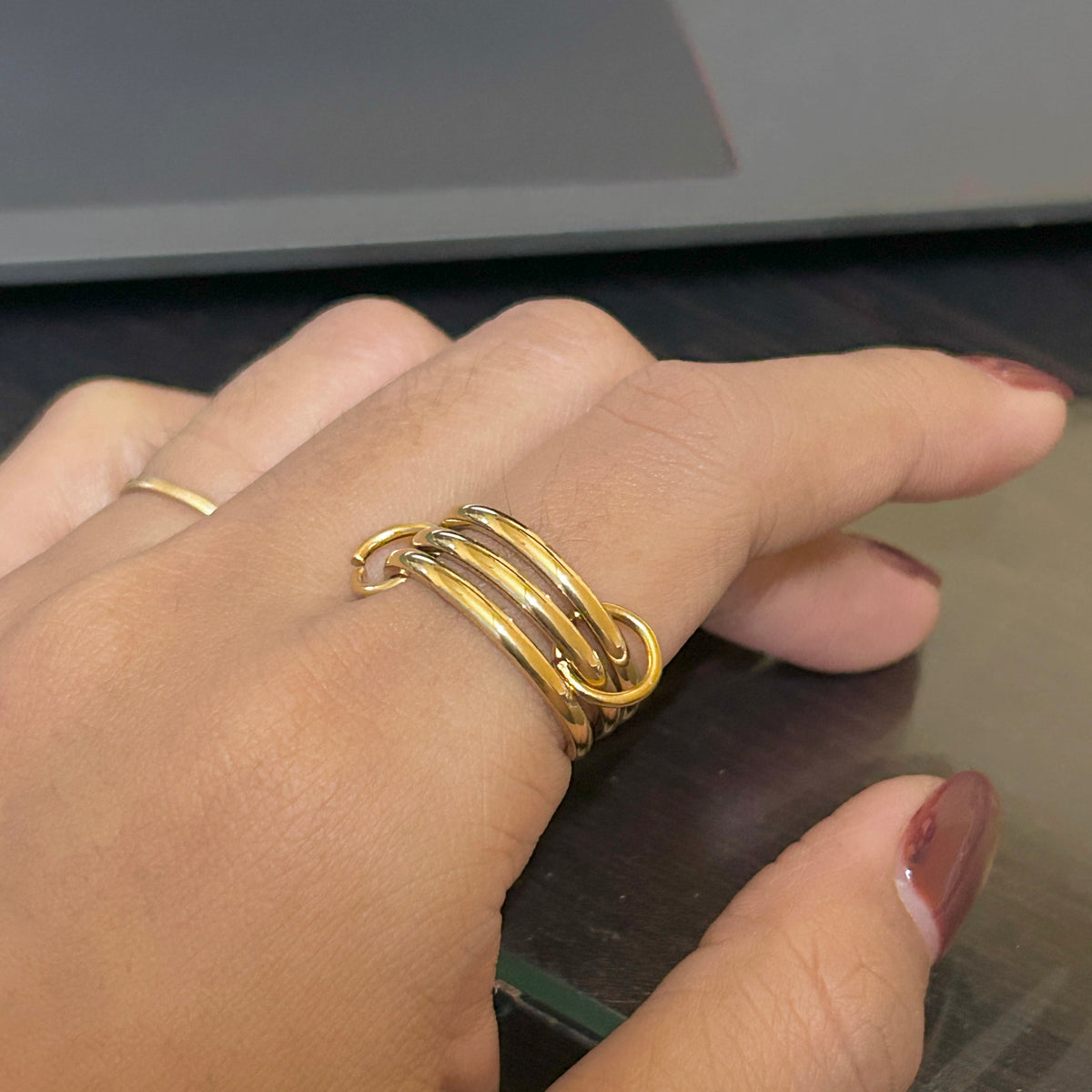 Trio stack ring (plain)