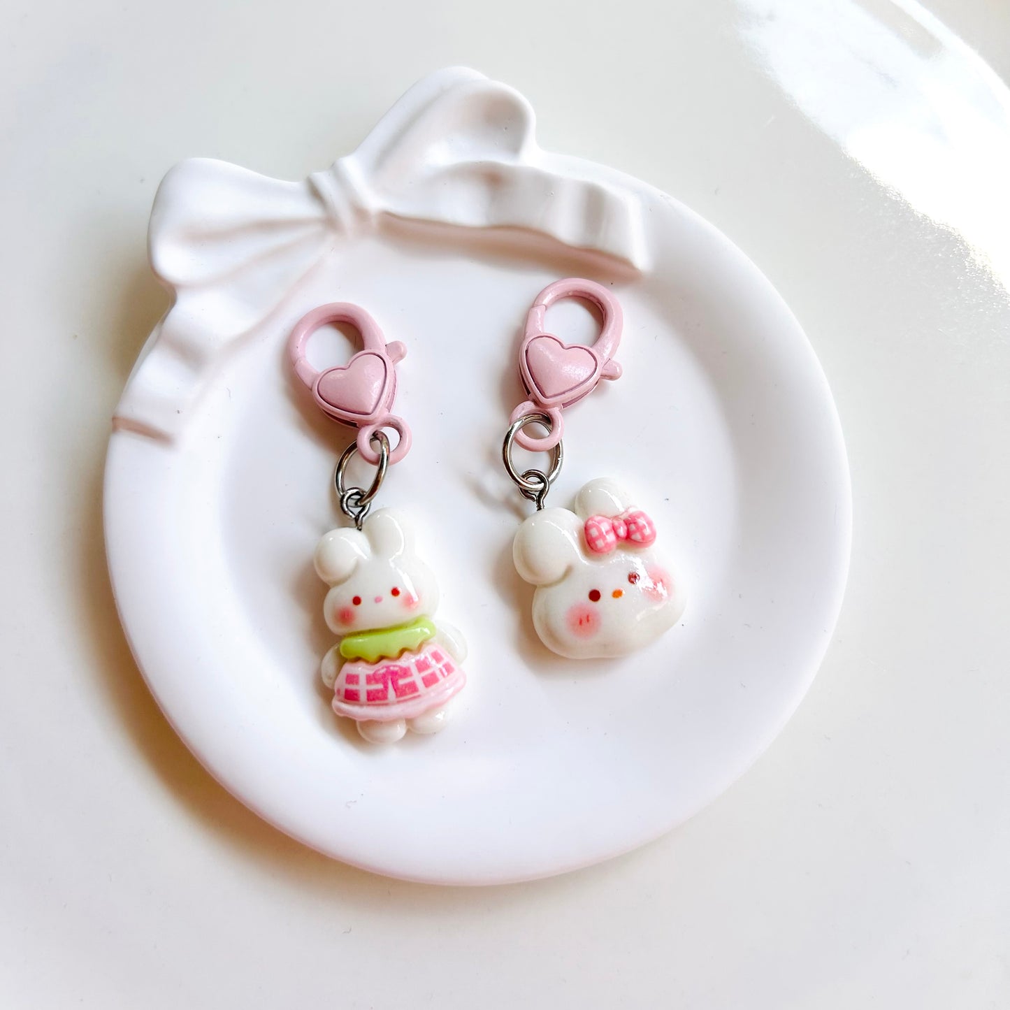 Bunny bag charm