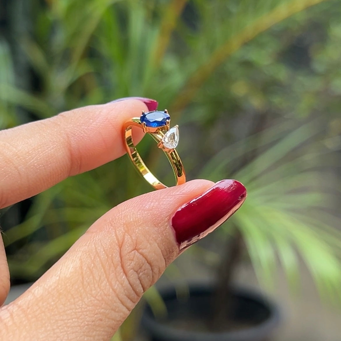Duo ring (blue)