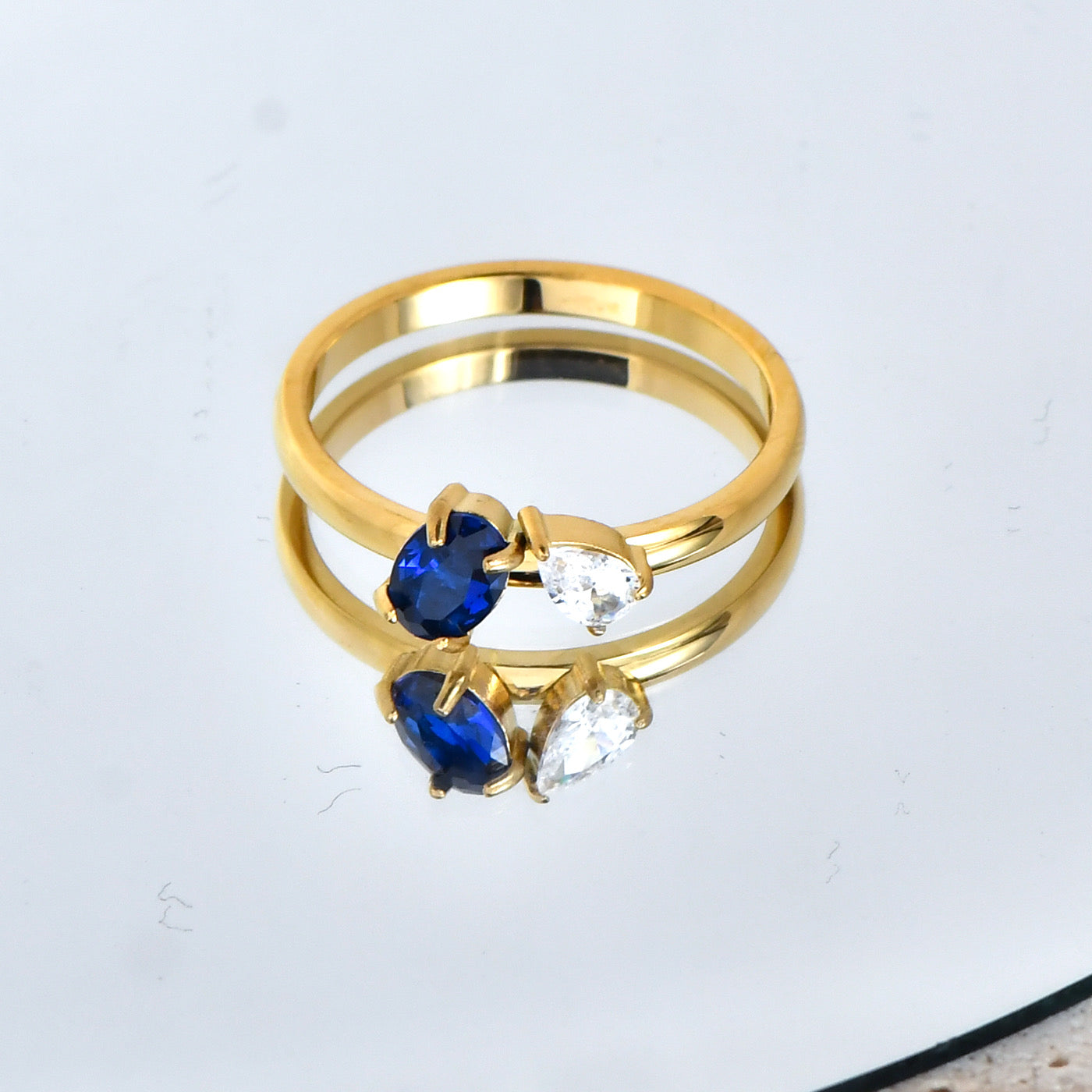 Duo ring (blue)