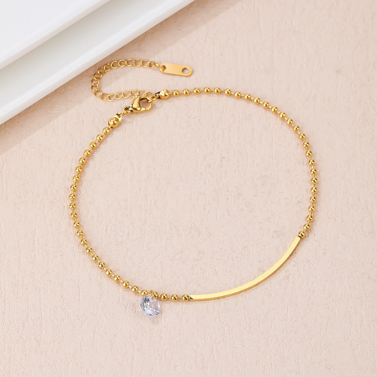 Diamond drop anklet(1 piece)