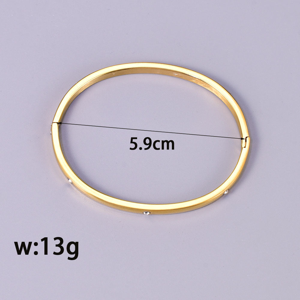 Plain stone bangle