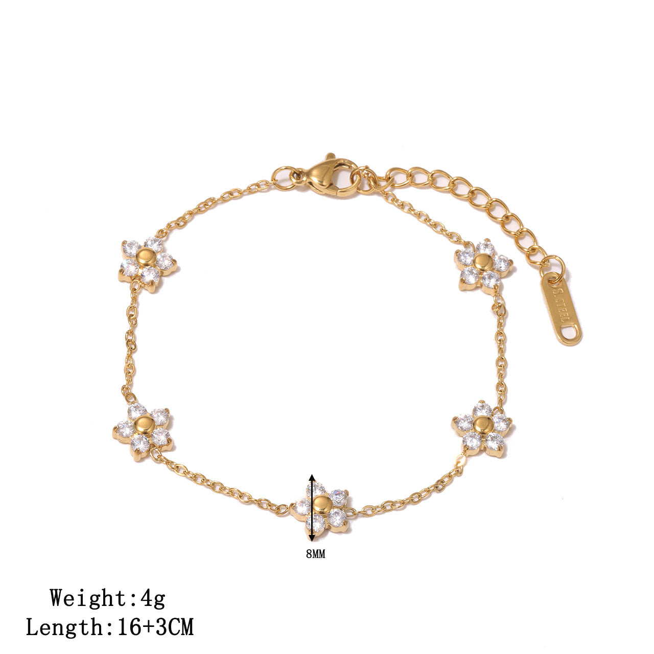 Flora petal bracelet