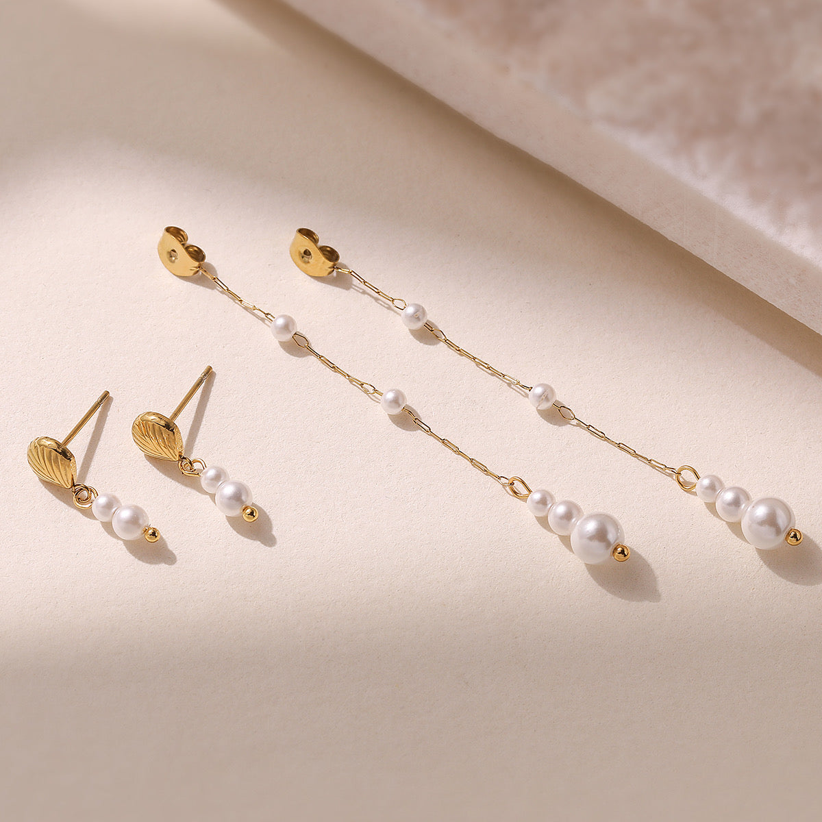 2in1 shell pearl drop