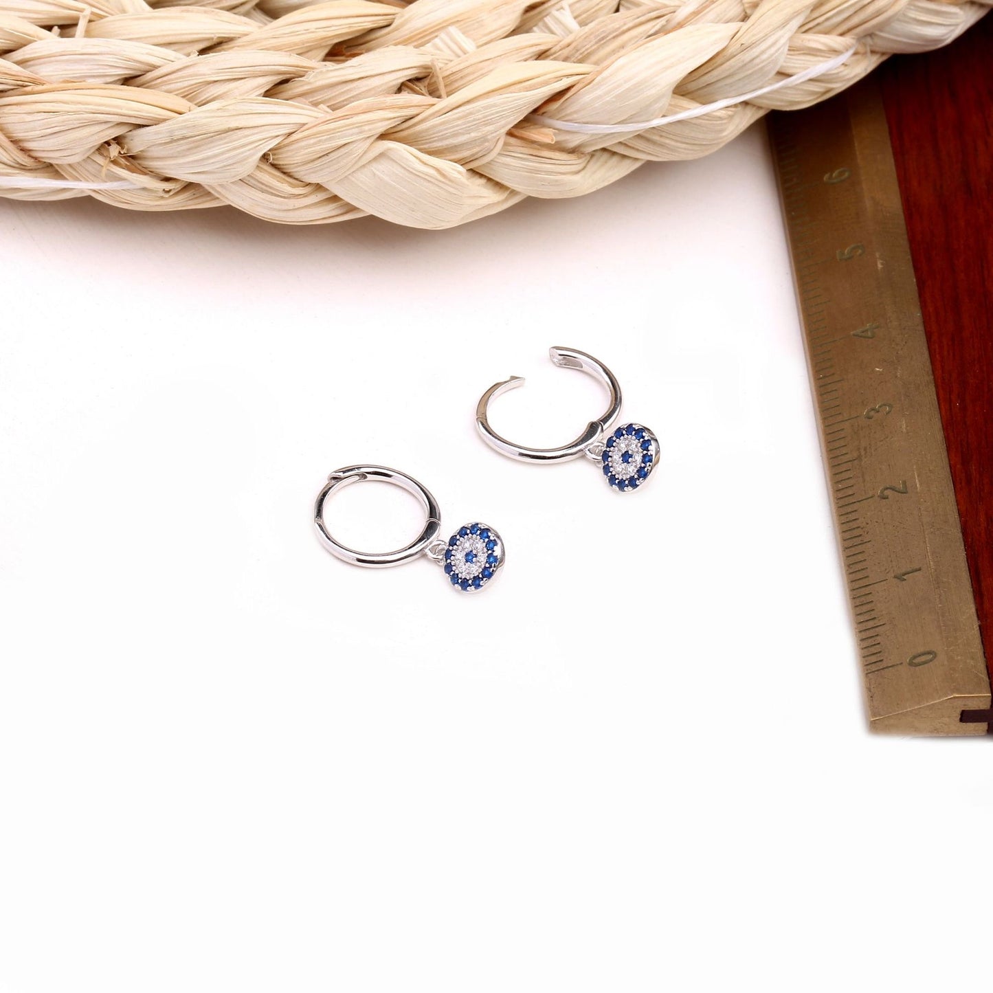 Evil eye earrings (S925)