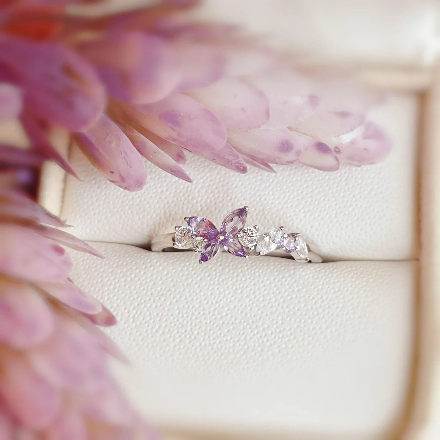 Butterfly ring (S925)