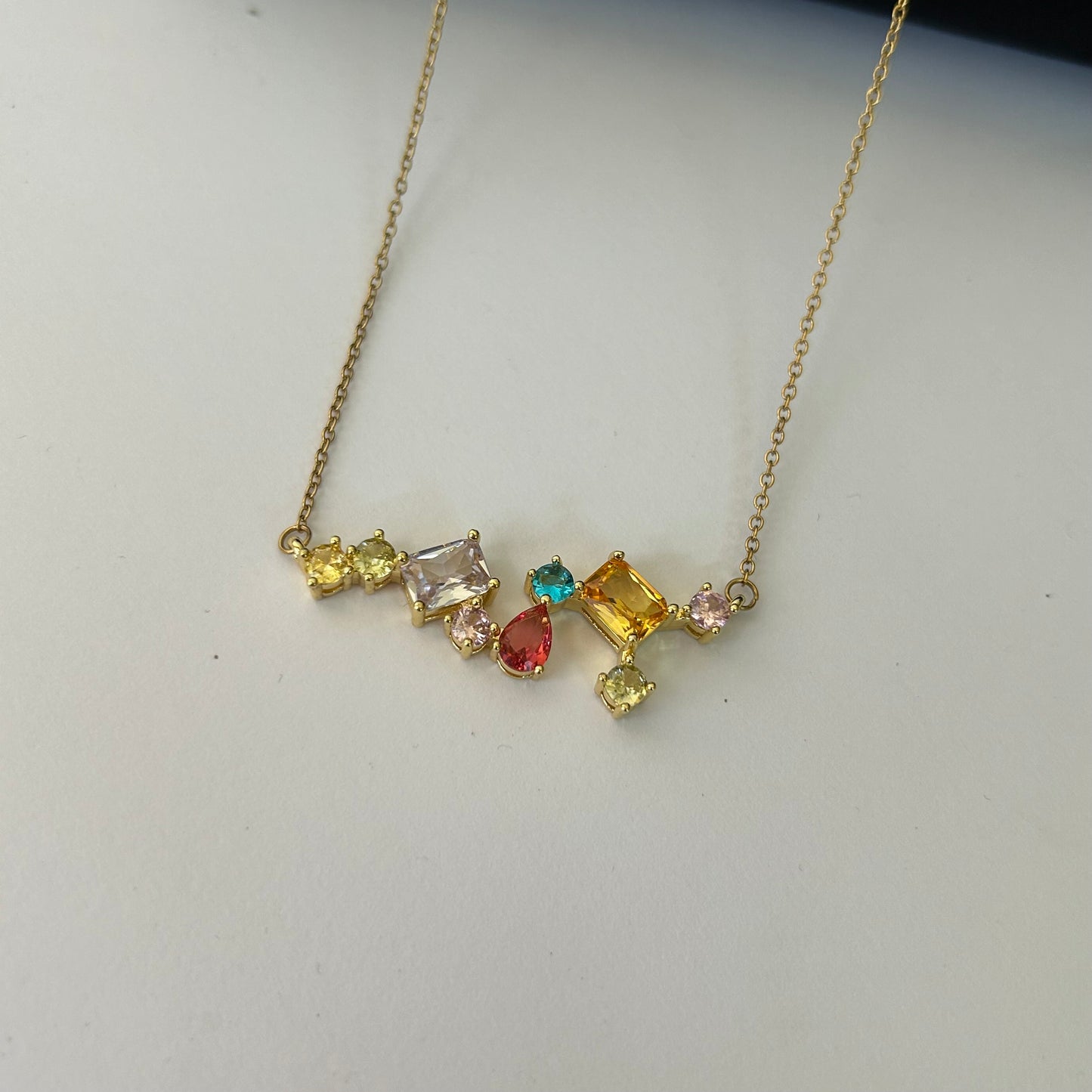 Multi stone necklace