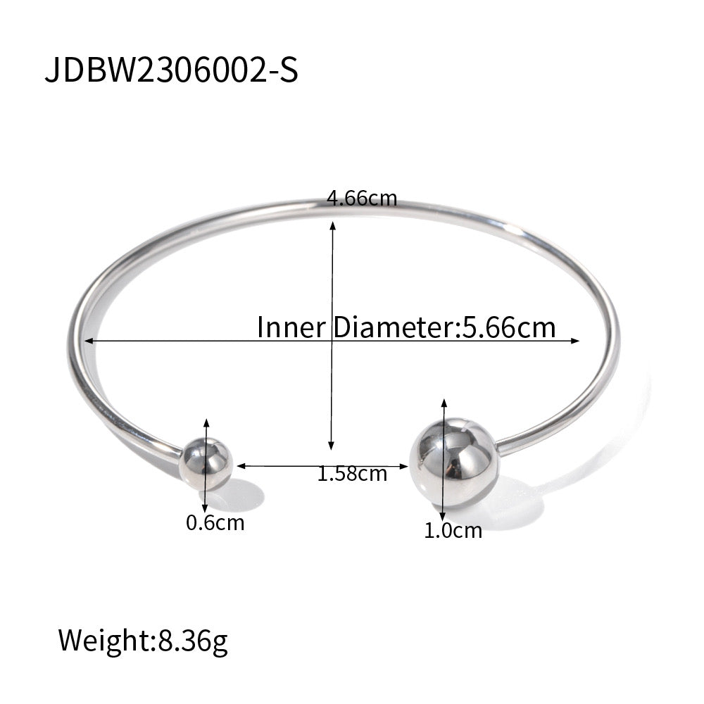 Bead bangle cuff