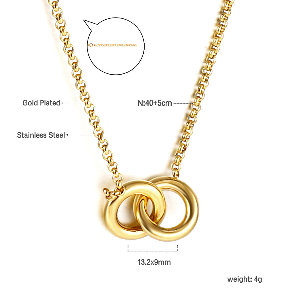 Interlock necklace