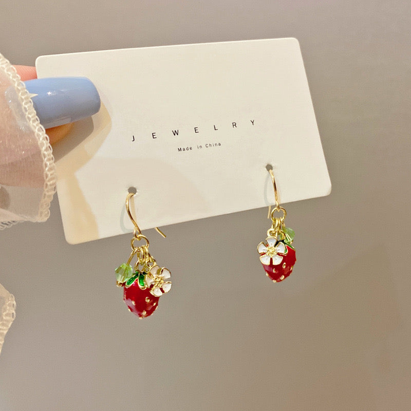 Strawberry earrings