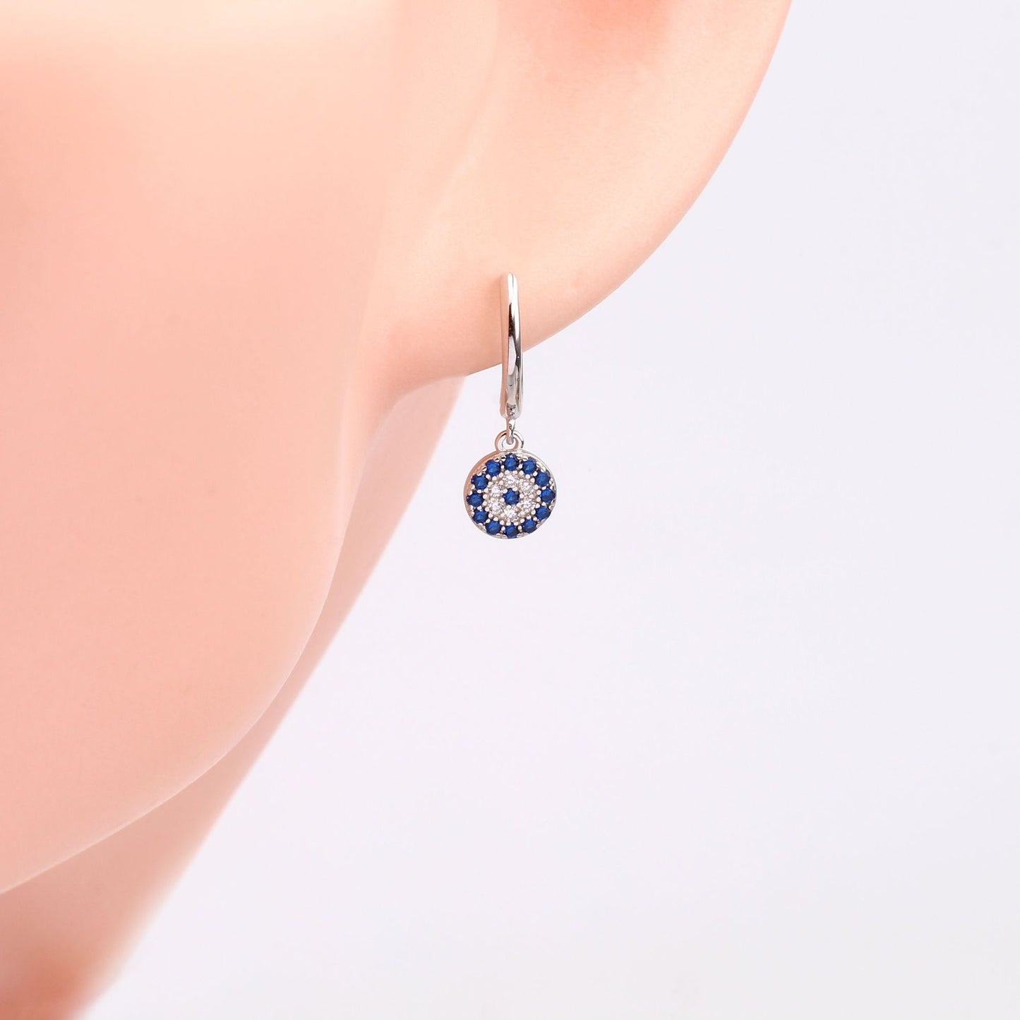 Evil eye earrings (S925)