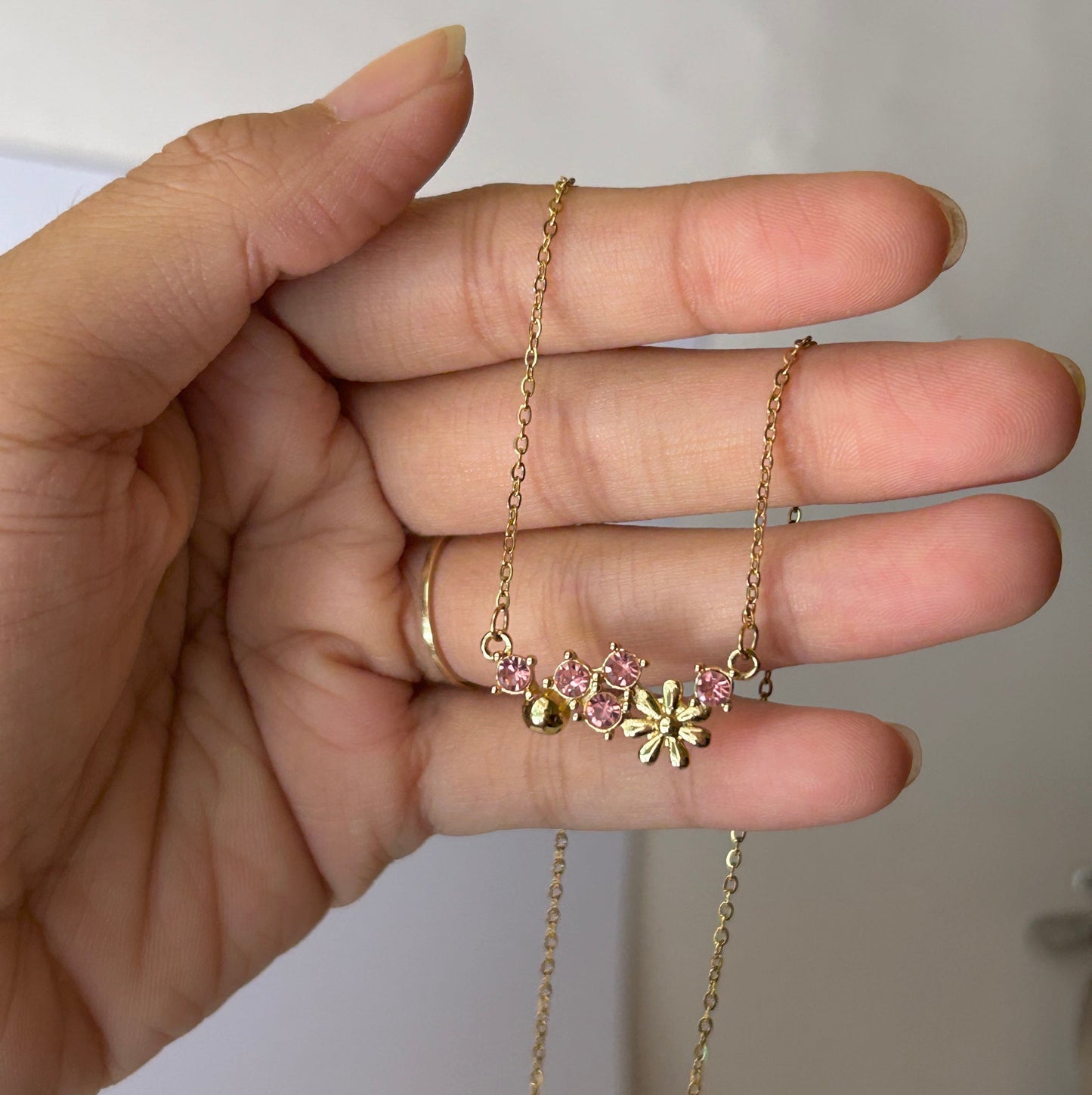 Pretty pink necklace