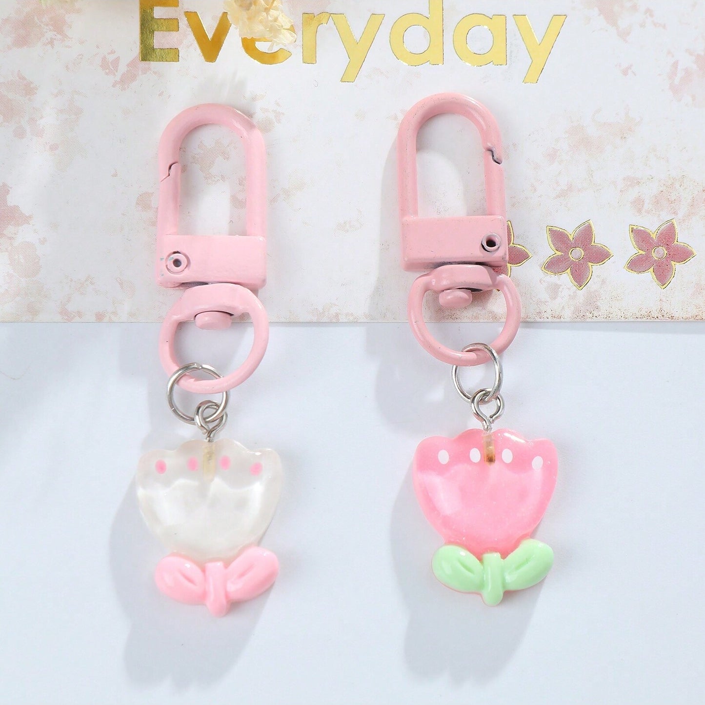 Tulip bag charms