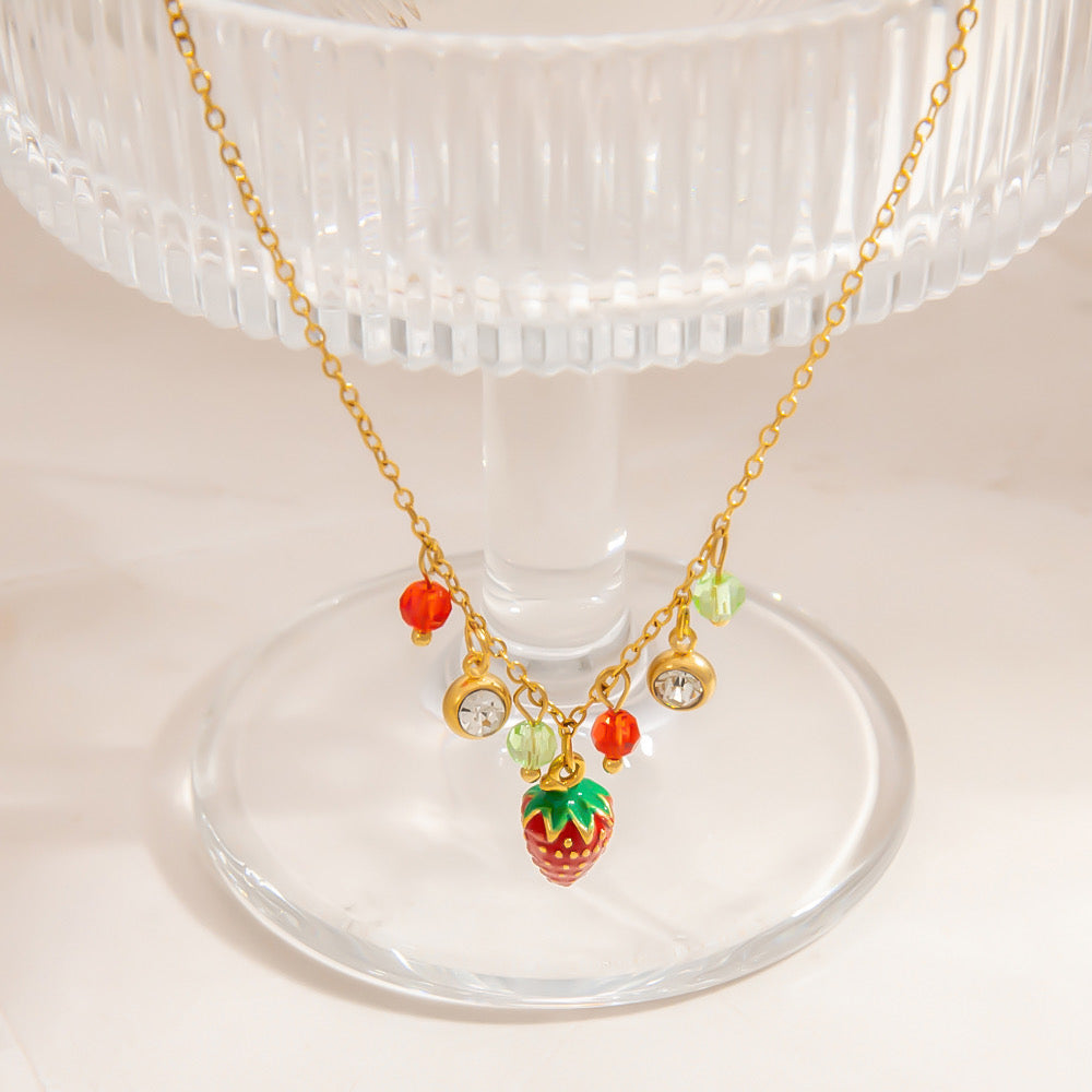 Berry pop necklace