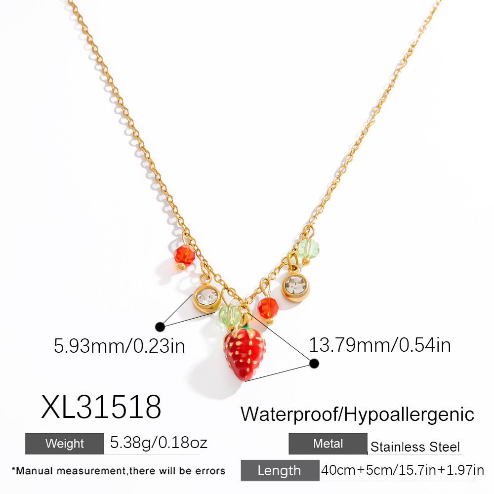 Berry pop necklace
