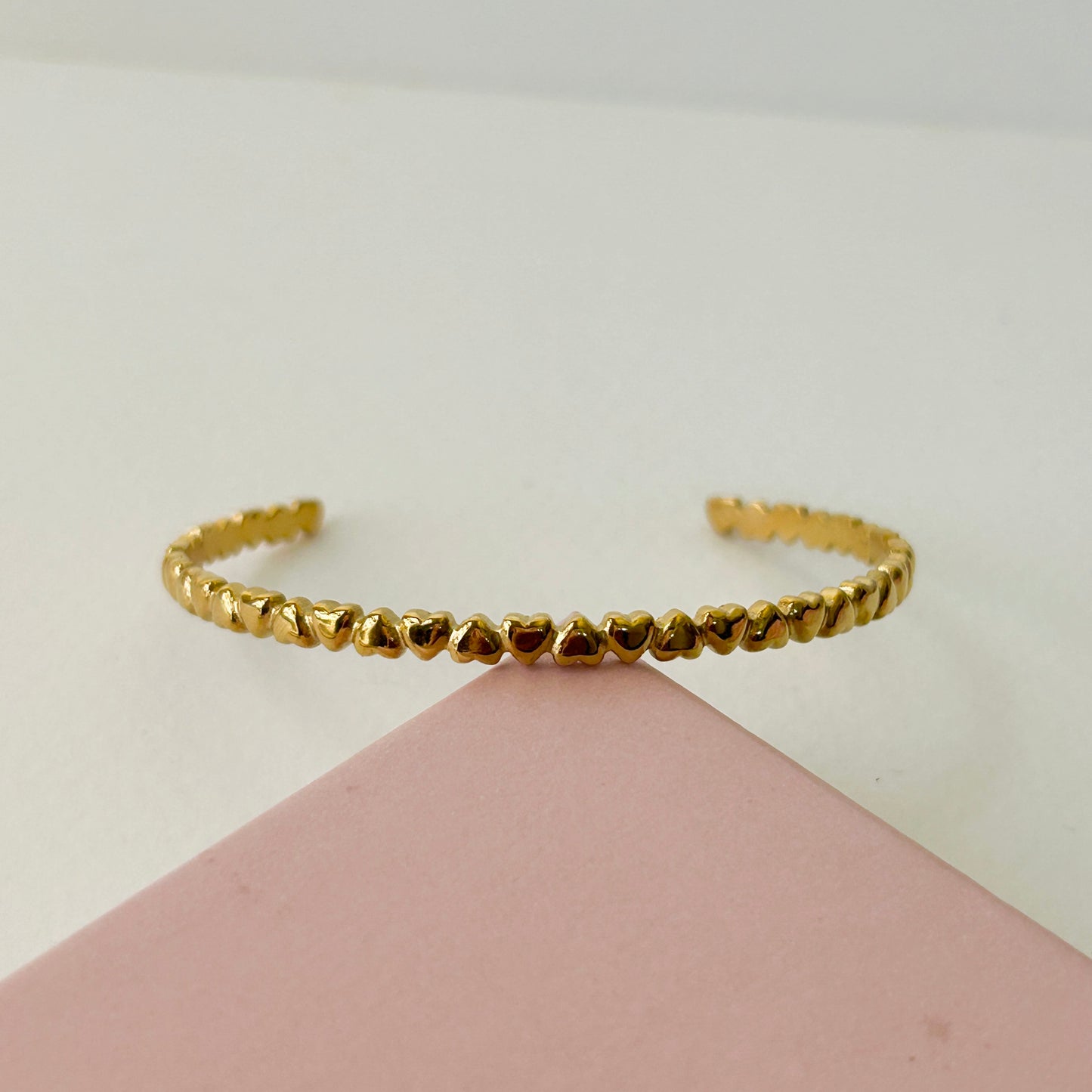 Tiny heart cuff