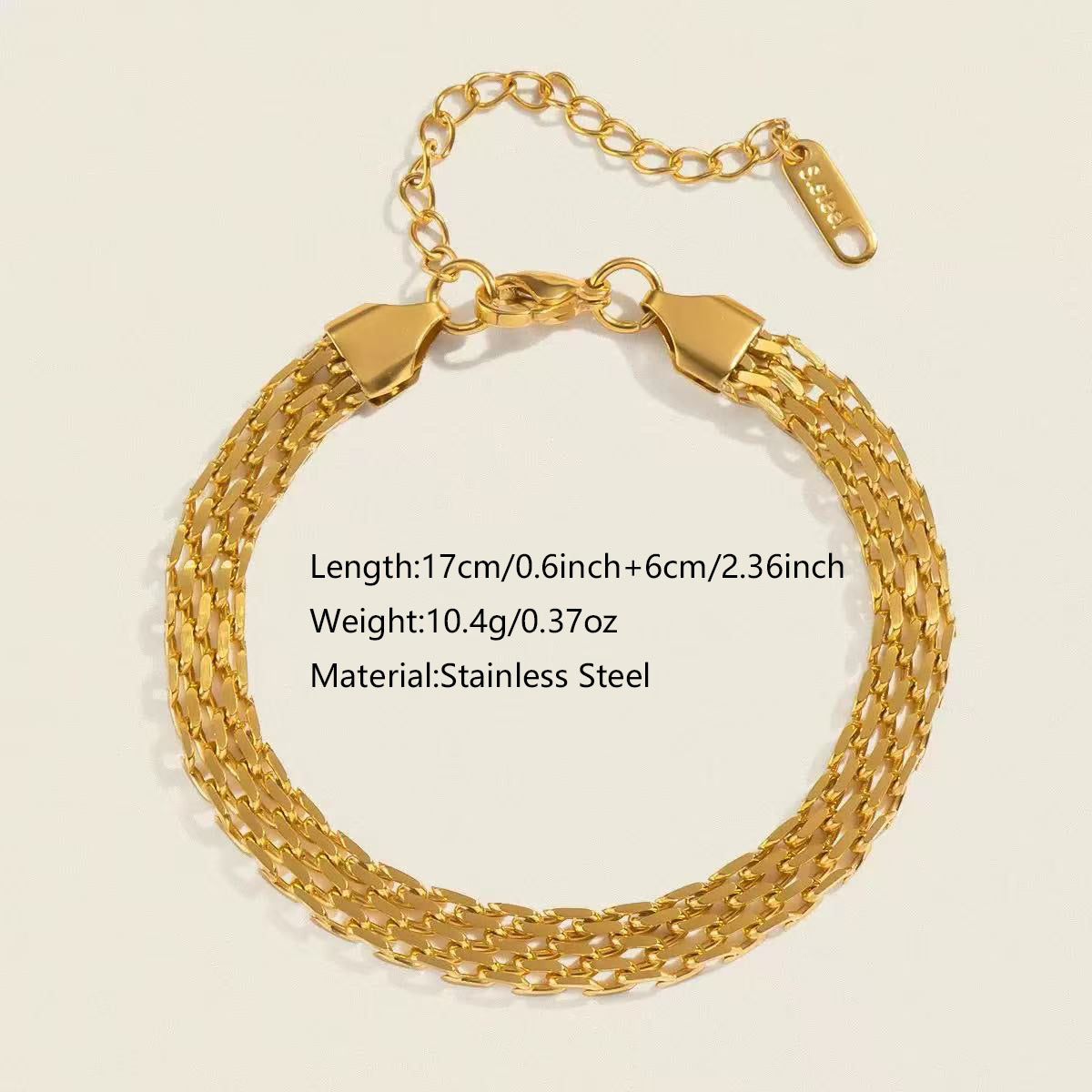 Thick link bracelet