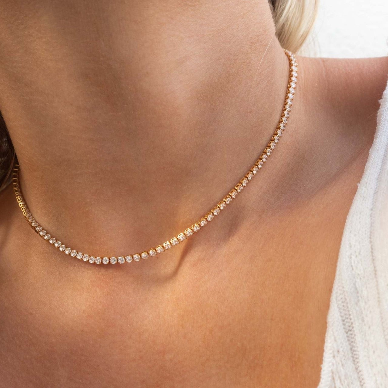 Tennis necklace 2mm