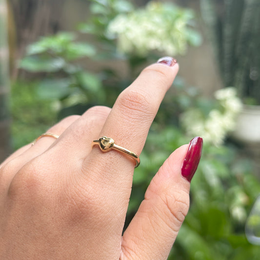 Square heart ring
