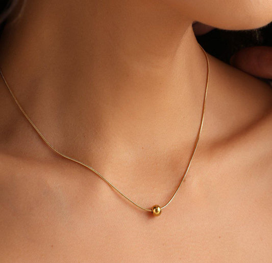 Ball bead necklace