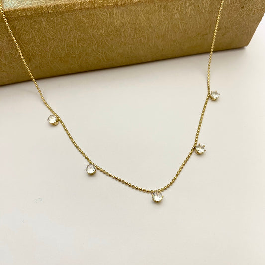 5 stone necklace