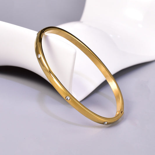 Plain stone bangle