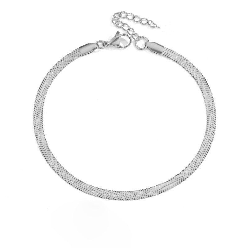 Snake Anklet silver ( 1 piece)