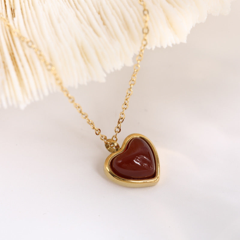 Red heart necklace