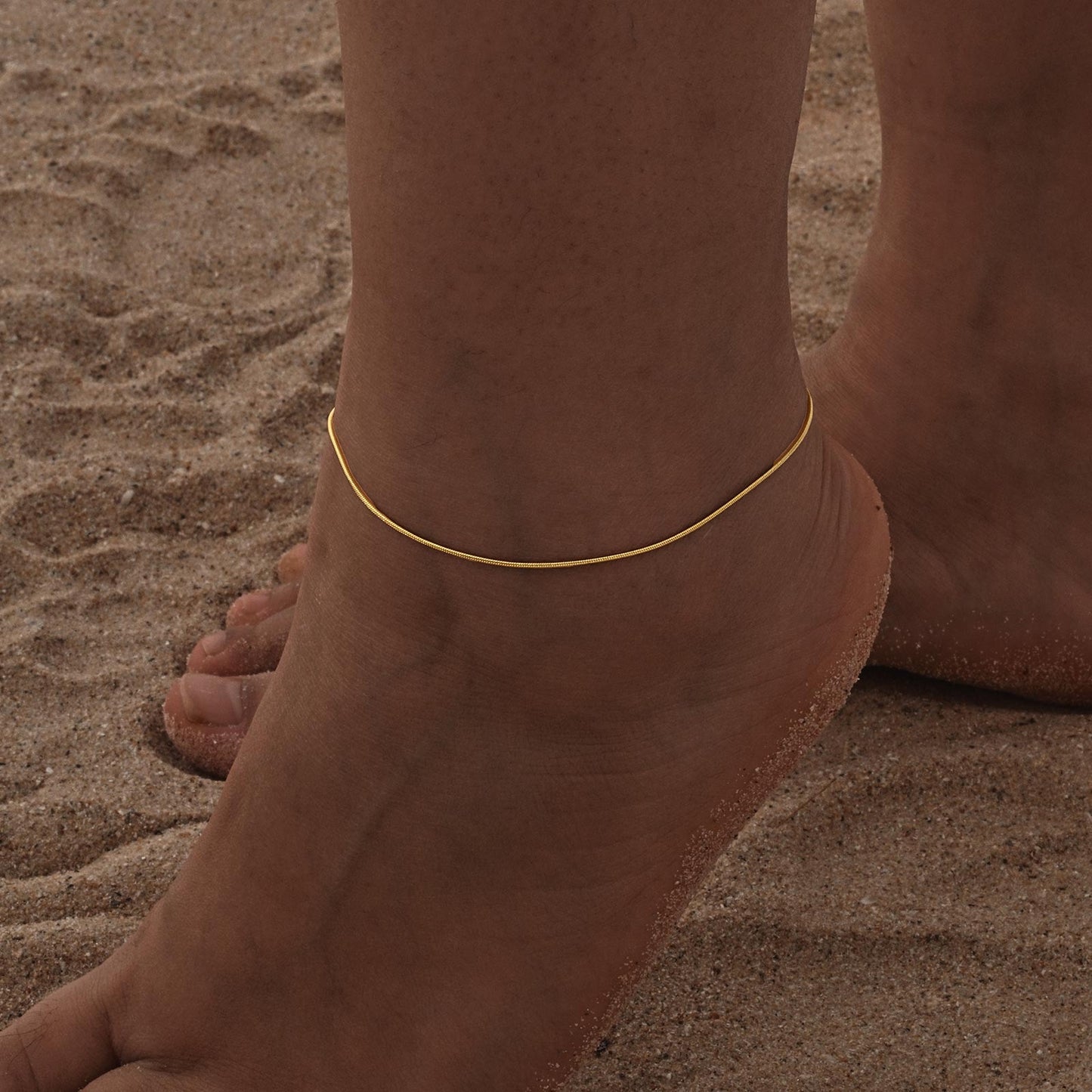 Round snake anklet