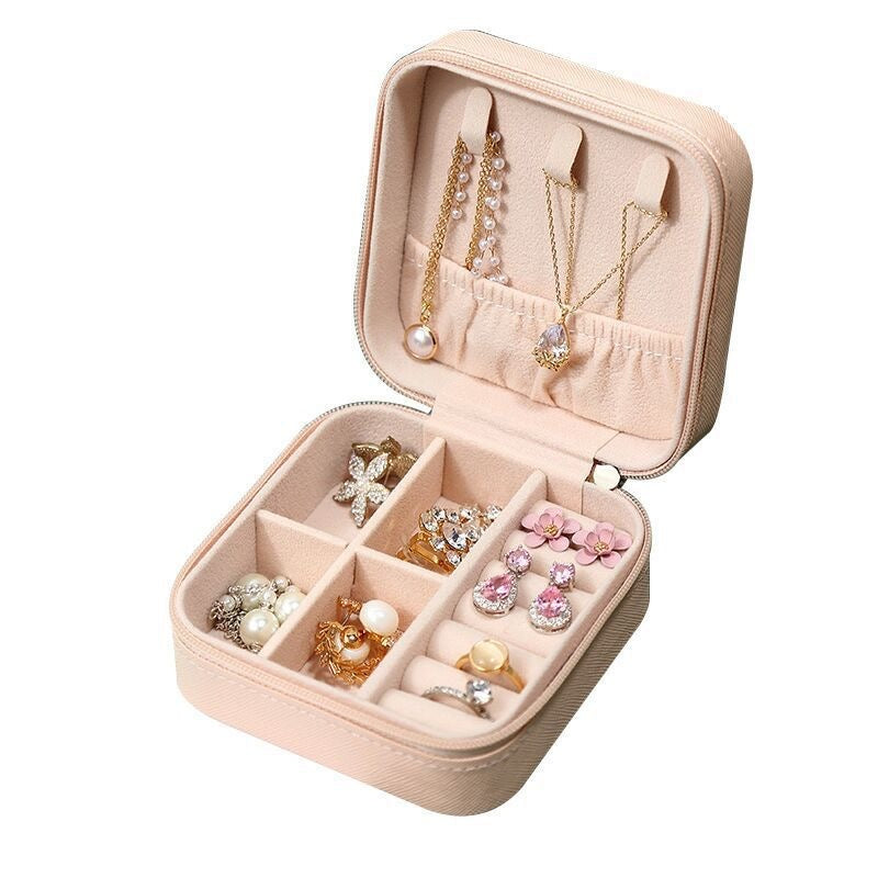 Square travel jewellery box