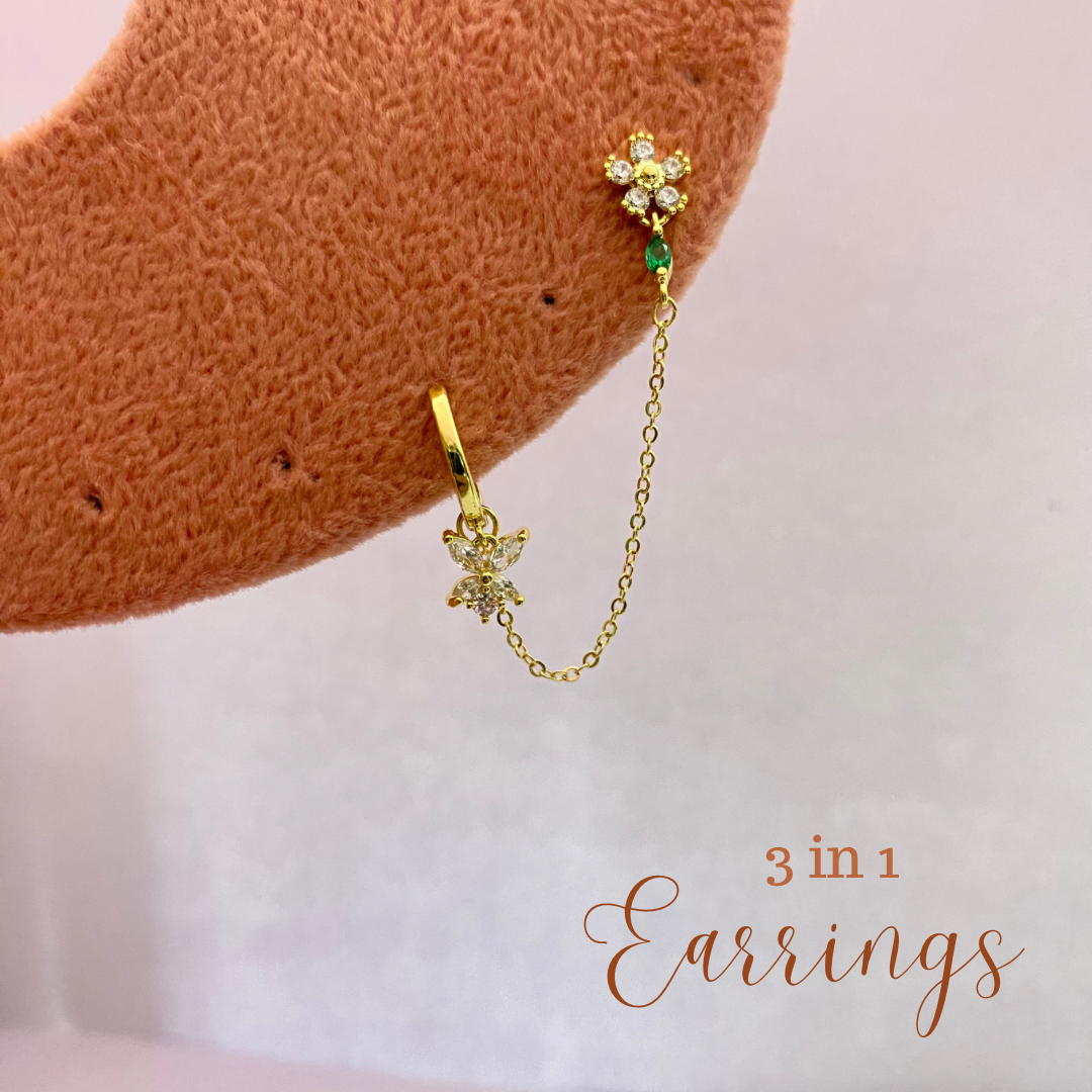 3 in 1 Earrings