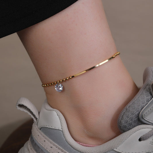 Diamond drop anklet(1 piece)