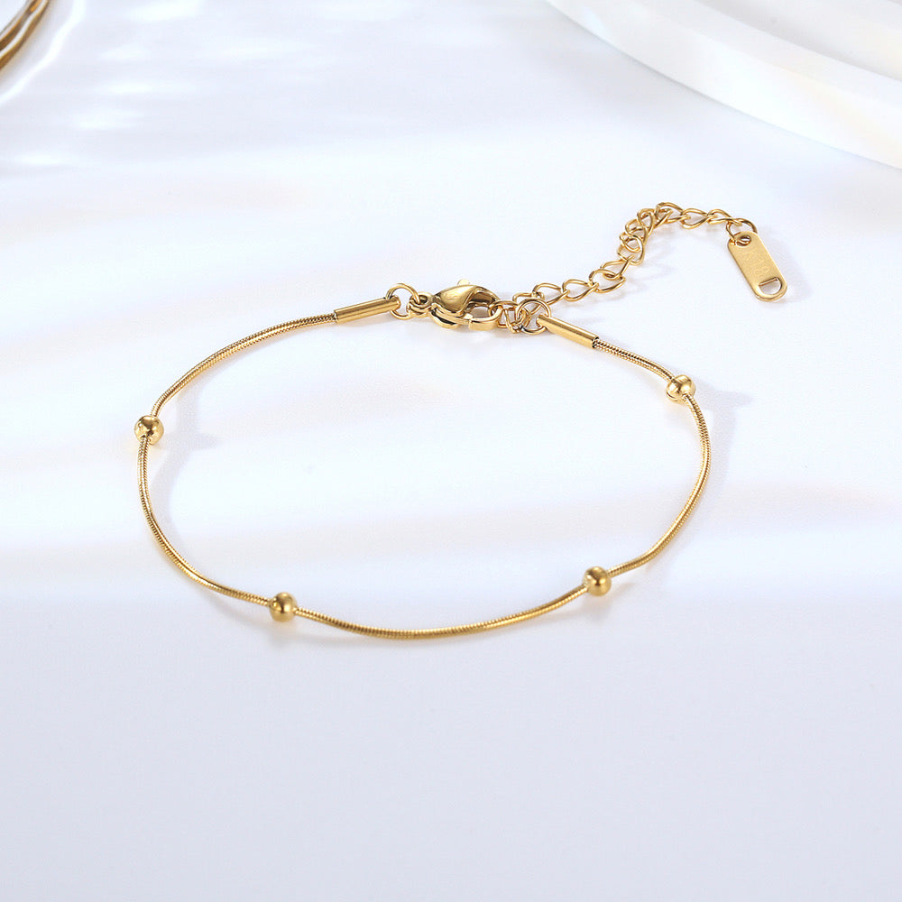 Bead chain bracelet